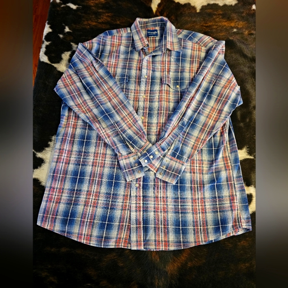 Wrangler Vintage Men's XL Pearl Snap